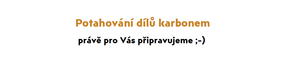 ceník potahování dílů karbonem. Karbonový volant, karbonové interiérové lišty, zrcátka